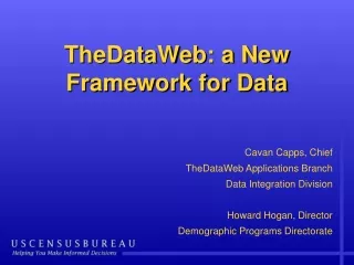 TheDataWeb: a New Framework for Data