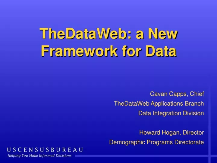thedataweb a new framework for data