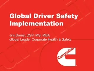 Global Driver Safety Implementation