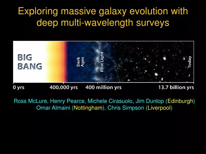 exploring massive galaxy evolution with deep