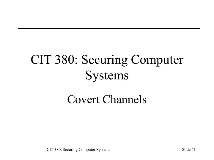 cit 380 securing computer systems