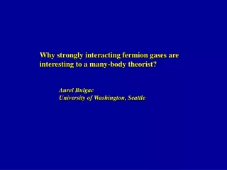 Why strongly interacting fermion gases are interesting to a many-body theorist?