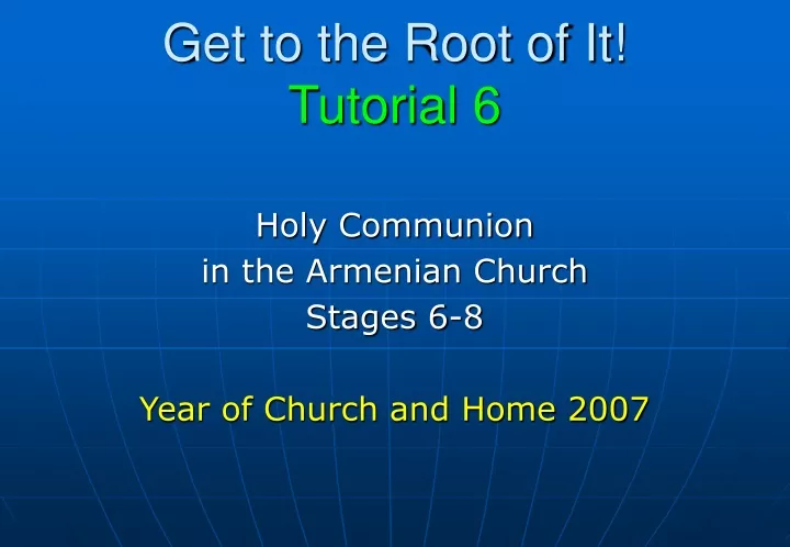 holy communion in the armenian church stages 6 8 year of church and home 2007