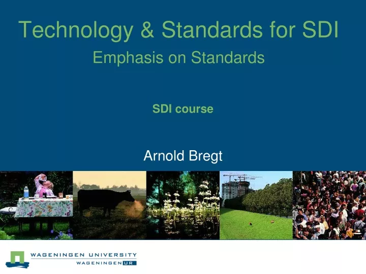 technology standards for sdi emphasis on standards