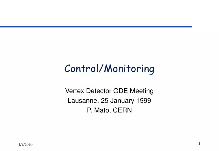 control monitoring
