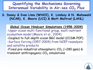 Quantifying the Mechanisms Governing Interannual Variability in Air-sea CO 2  Flux