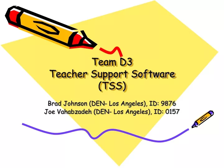 team d3 teacher support software tss