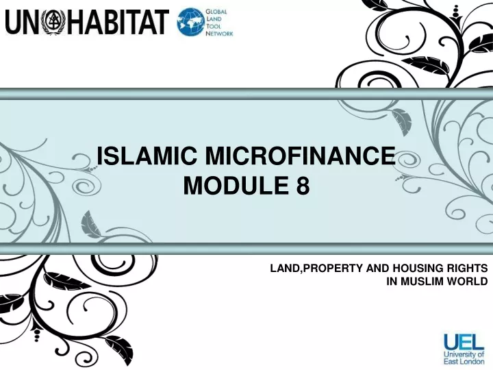 islamic microfinance module 8