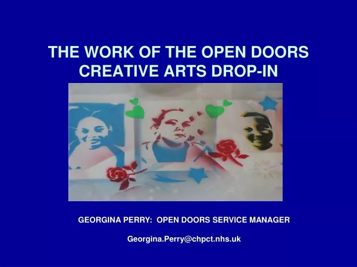 the work of the open doors creative arts drop in