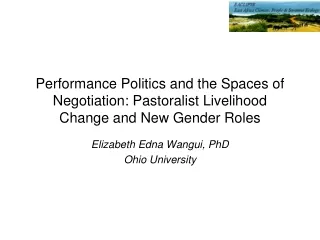 Elizabeth Edna Wangui, PhD Ohio University
