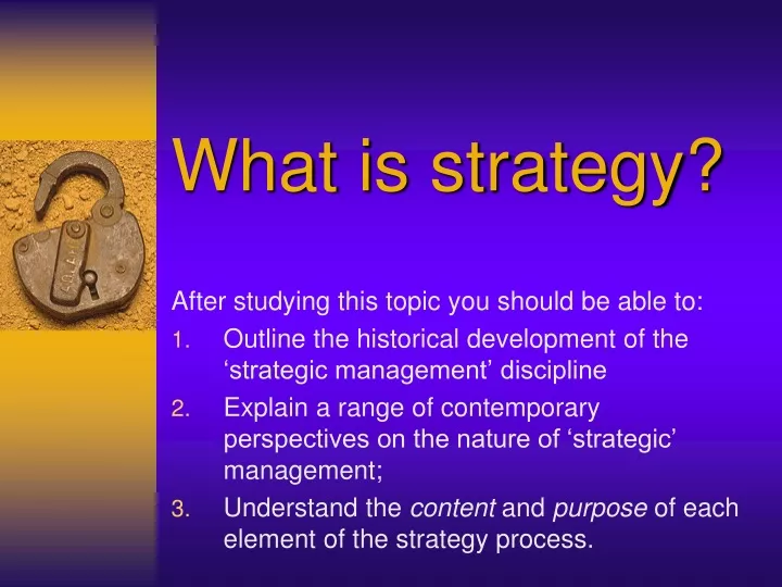 what is strategy