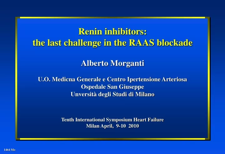 renin inhibitors the last challenge in the raas