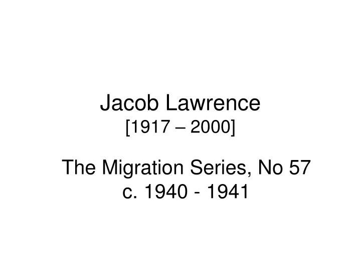 jacob lawrence 1917 2000