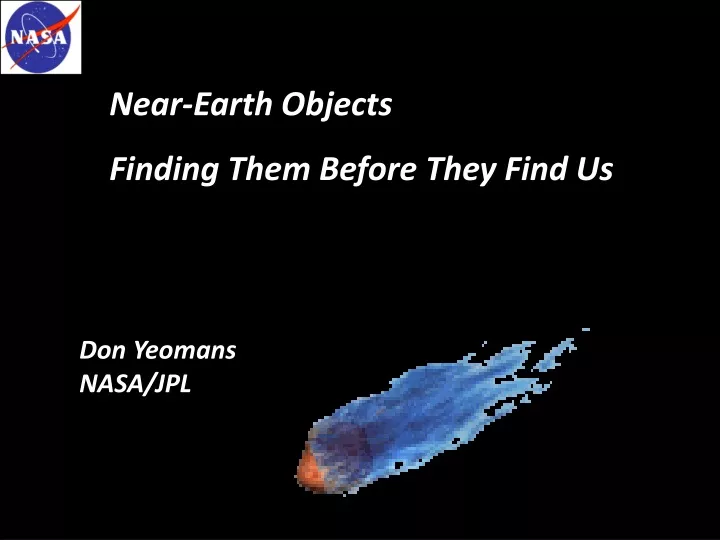 near earth objects finding them before they find