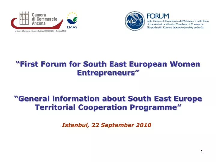 first forum for south east european women