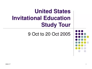 United States Invitational Education Study Tour