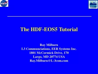 The HDF-EOS5 Tutorial