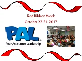 Red Ribbon Week October 23-31, 2017