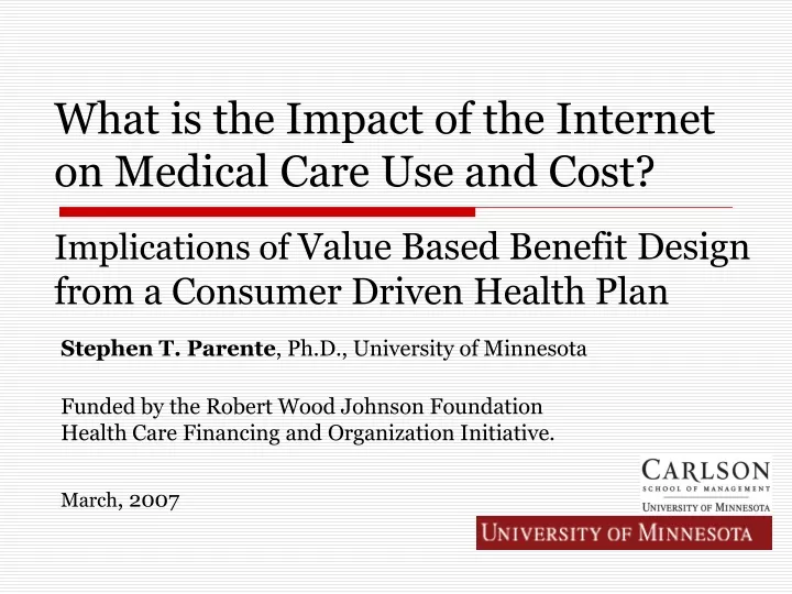 what is the impact of the internet on medical