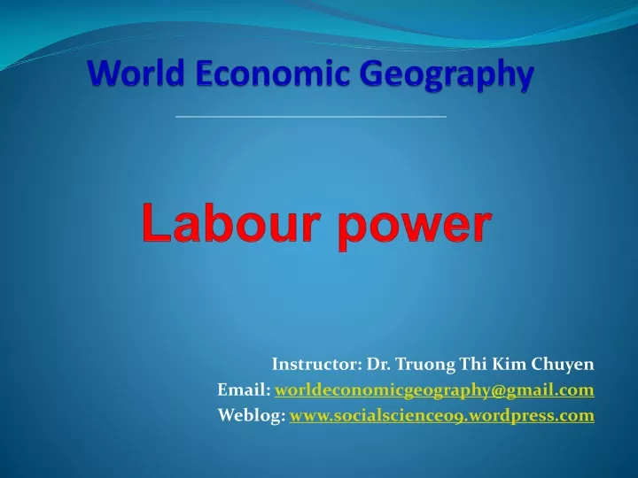 world economic geography