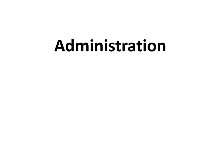 administration