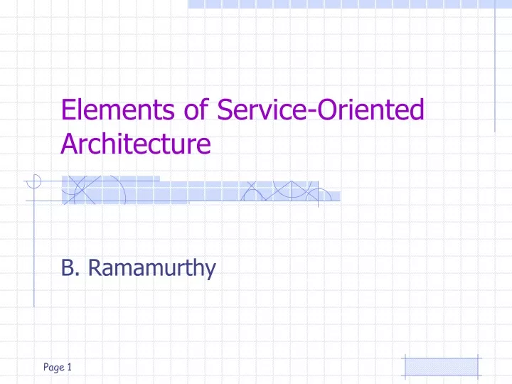 elements of service oriented architecture