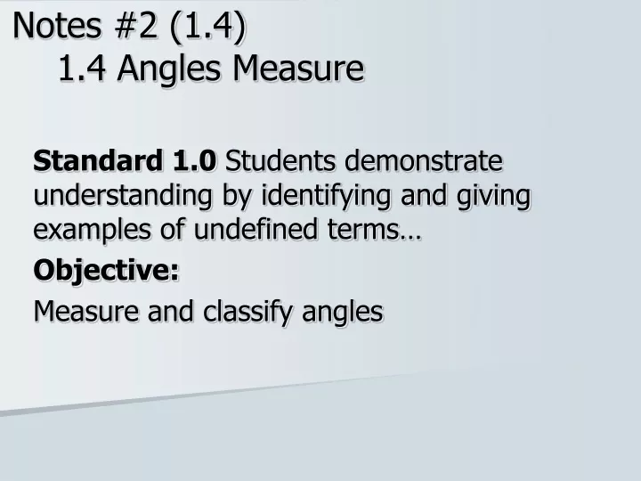 notes 2 1 4 1 4 angles measure