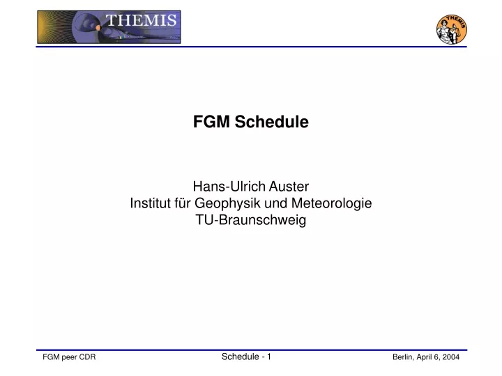 fgm schedule