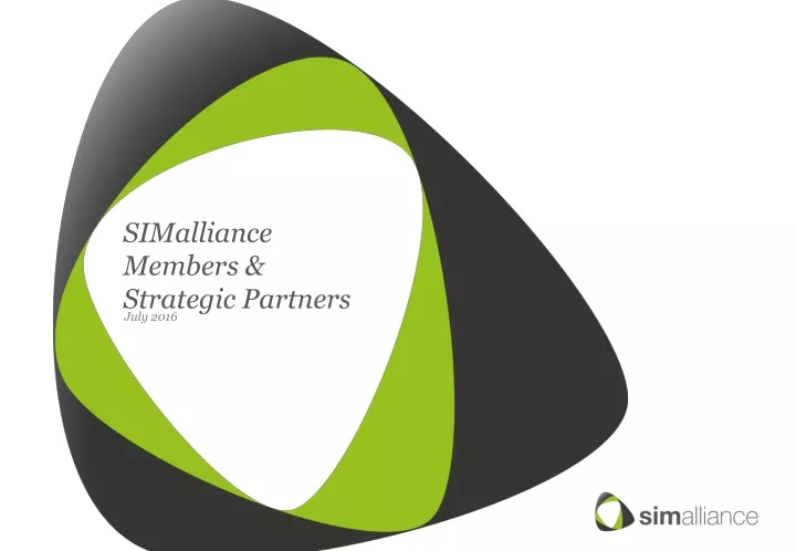 simalliance members strategic partners