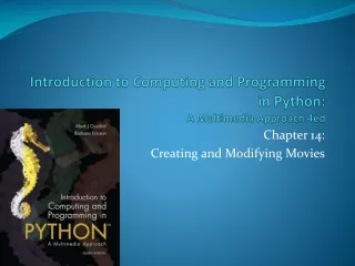 Introduction to Computing and Programming in Python:  A Multimedia Approach 4ed