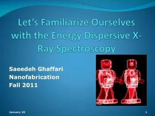 Let’s Familiarize Ourselves with the Energy Dispersive X-Ray Spectroscopy