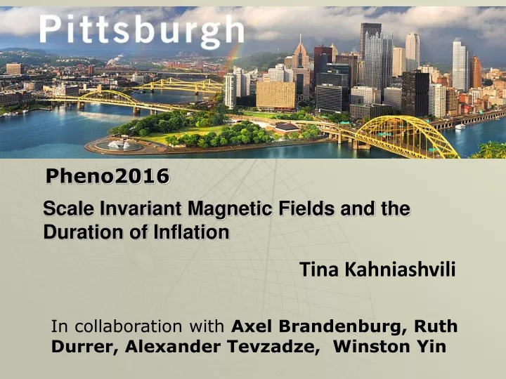 scale invariant magnetic fields and the duration of inflation