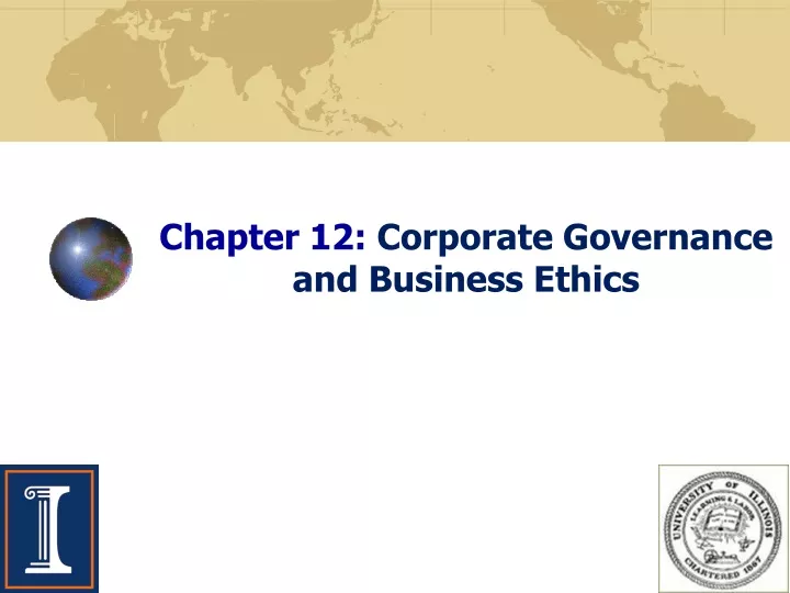 chapter 12 corporate governance and business ethics