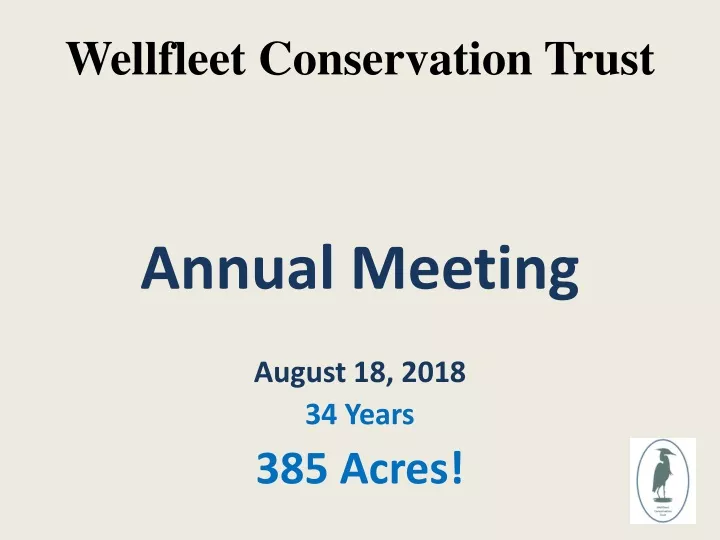 wellfleet conservation trust