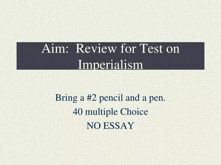 aim review for test on imperialism