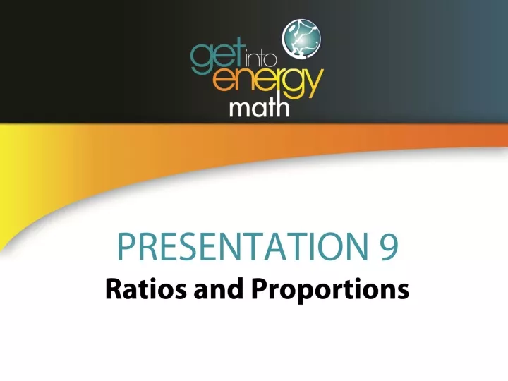 presentation 9 ratios and proportions