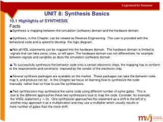 UNIT 8: Synthesis Basics