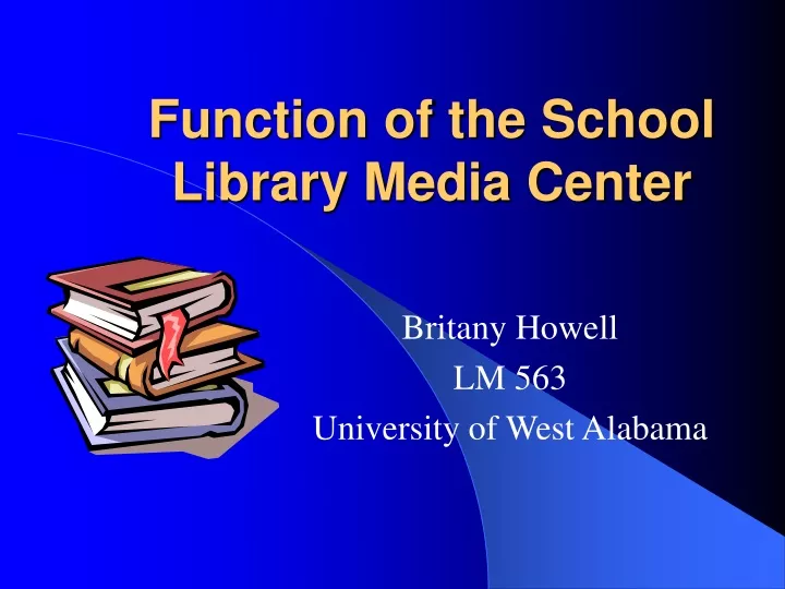 function of the school library media center