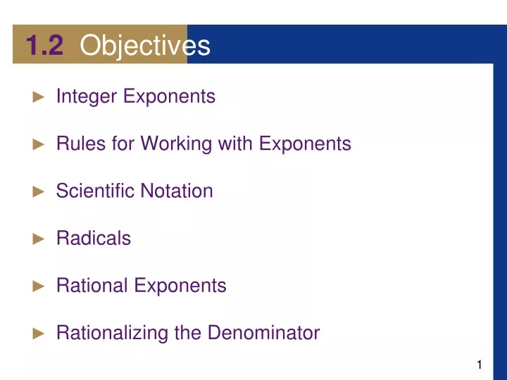 1 2 objectives