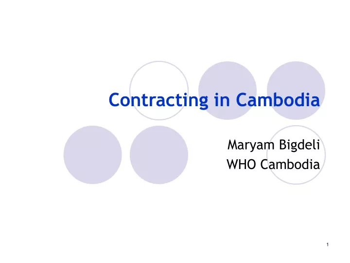 contracting in cambodia