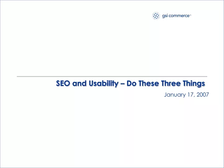 seo and usability do these three things
