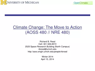 Climate Change: The Move to Action (AOSS 480 // NRE 480)