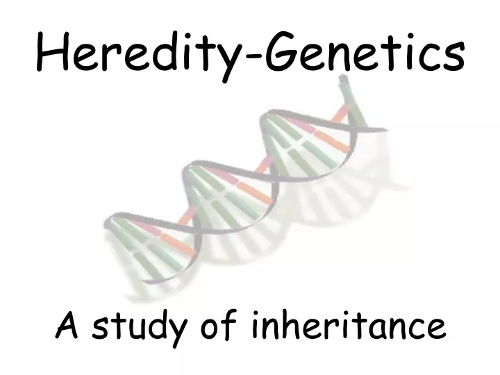 heredity genetics