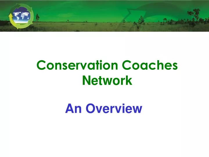 conservation coaches network