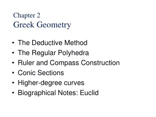 Chapter 2 Greek Geometry