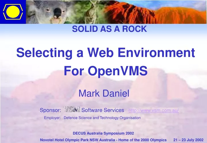 selecting a web environment for openvms