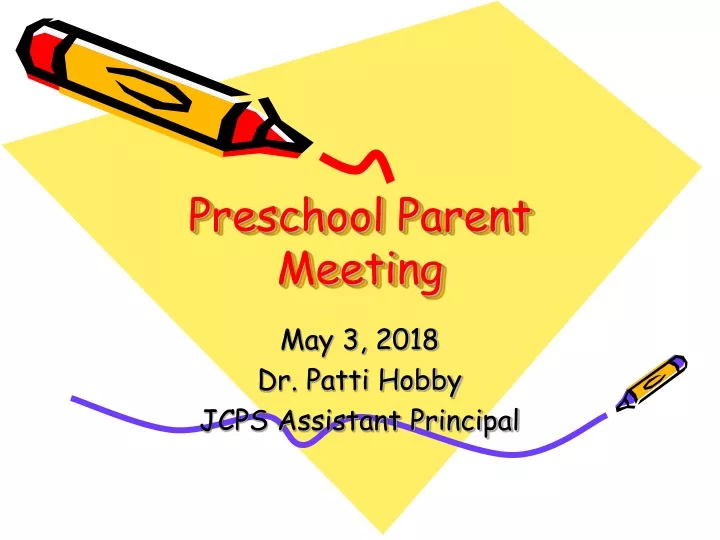 preschool parent meeting