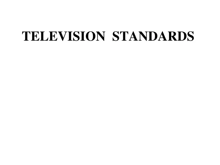 television standards