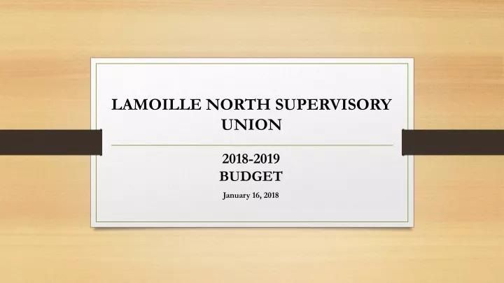 lamoille north supervisory union