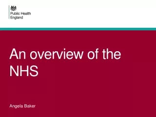 An overview of the NHS